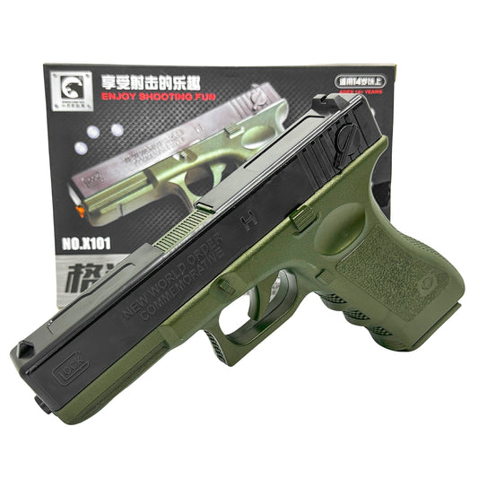 Special Edition (Green) "New World Order" P18C Manual Pistol - Gel Blaster