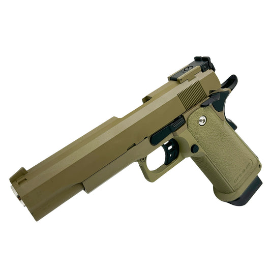 Golden Eagle 3304 Tan Hi-Capa 5.1 Gas Pistol - Gel Blaster