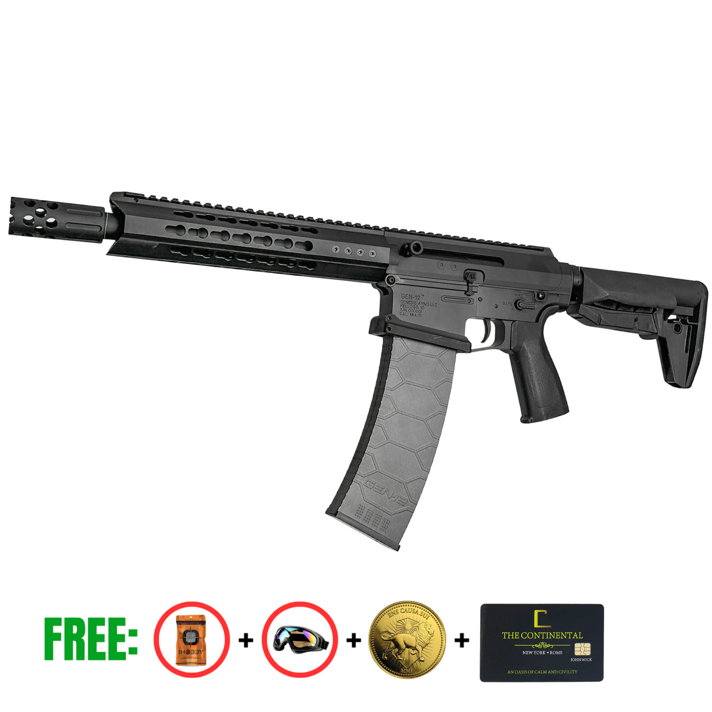 TTI JW4 DRACARYS GEN-12 RIFLE AEG - Gel Blaster (Metal)