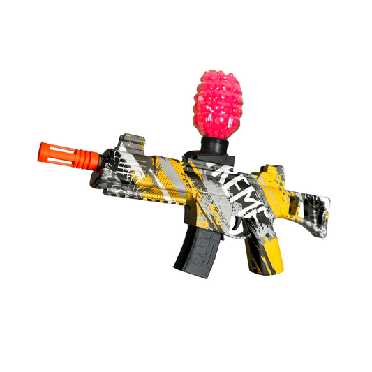 Kids Electric M4A1 Hopper Fed Rifle (Yellow)  - Gel Blaster