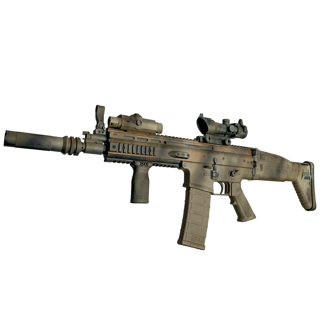 "Scar Camo" Comp Stage 2 GBU Custom Rifle - Gel Blaster (Metal)