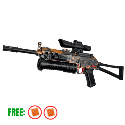 LC Kids Electric Bison SMG/ Rifle + 20,000 FREE Gel Balls - Gel Blaster