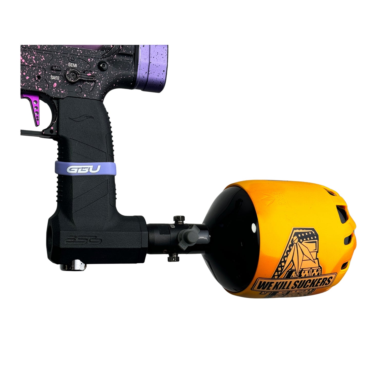 "Violet Thunder" GBU Custom Pro Comp Speedball HPA - Gel Blaster