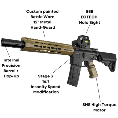 "Battle Worn Elite" Comp GBU Custom - Gel Blaster (Metal)