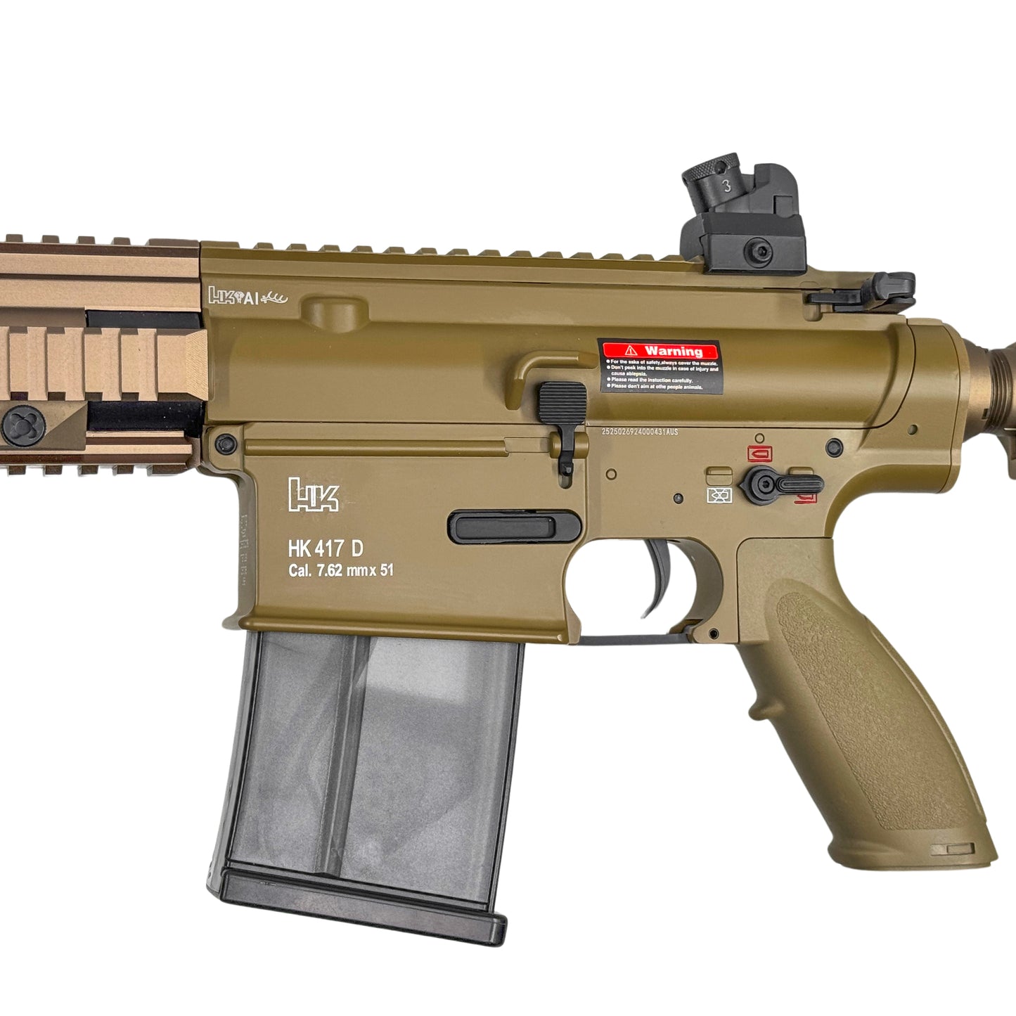 Golden Eagle 12" HK417D 7.62 Heavy Long - Gel Blaster (Metal)