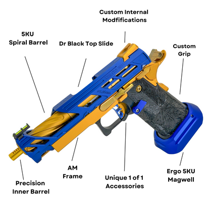 "AM Import" 4.3 Competition Custom Hi-Capa - Gel Blaster (Metal)