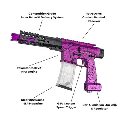 "Poison Ivy Pro" GBU Custom HPA - Gel Blaster (Metal)