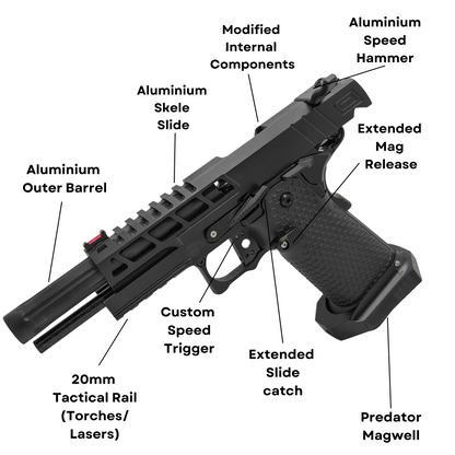 "Intense Precision" 5.1 Competition Custom Hi-Capa - Gel Blaster (Metal)