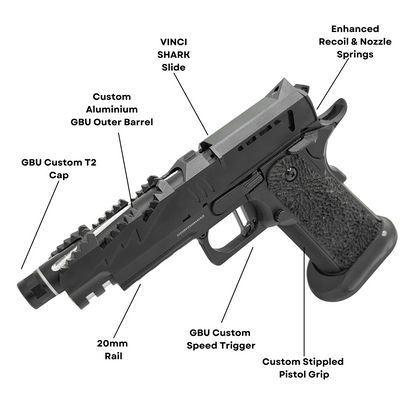 "Shark Precision" Competition Custom Hi-Capa - Gel Blaster (Metal)