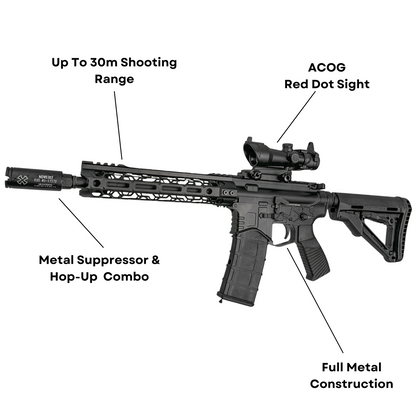 "Distant Defence" GBBR MK18 Custom Gas Blow Back Rifle - Gel Blaster