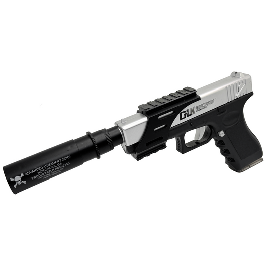 RX Manual Tactical G-Pistol - Gel Blaster (Silver)