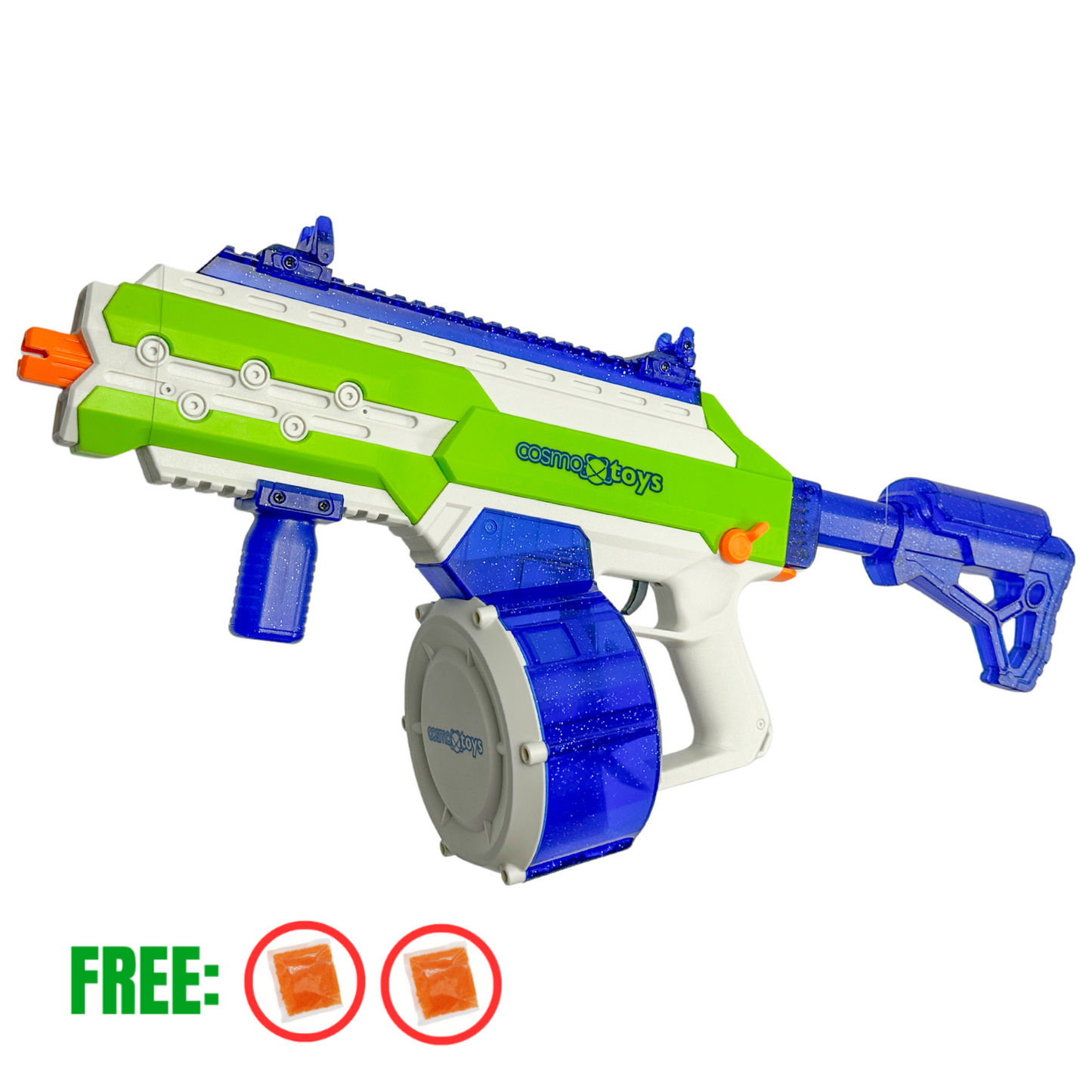 CosmoX Sirius Sci-Fi Rifle - Gel Blaster (Blue)