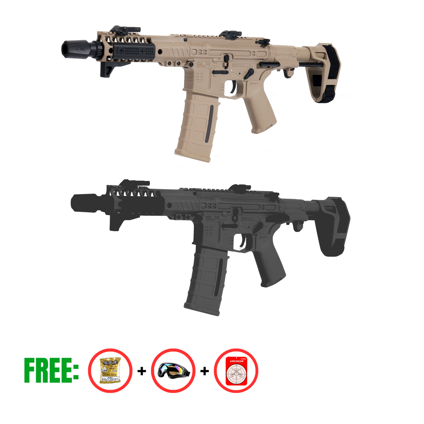 SLR CQB - Gel Blaster (Black or Tan)