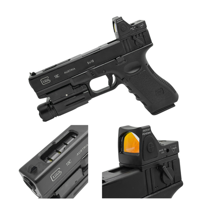 "G18 Auto Tactical" Competition Custom Pistol - Gel Blaster (Metal)