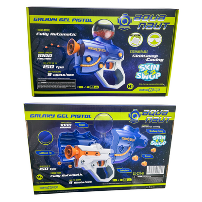 CosmoX Aquanaut Sci-Fi Pistol - Gel Blaster (Blue)