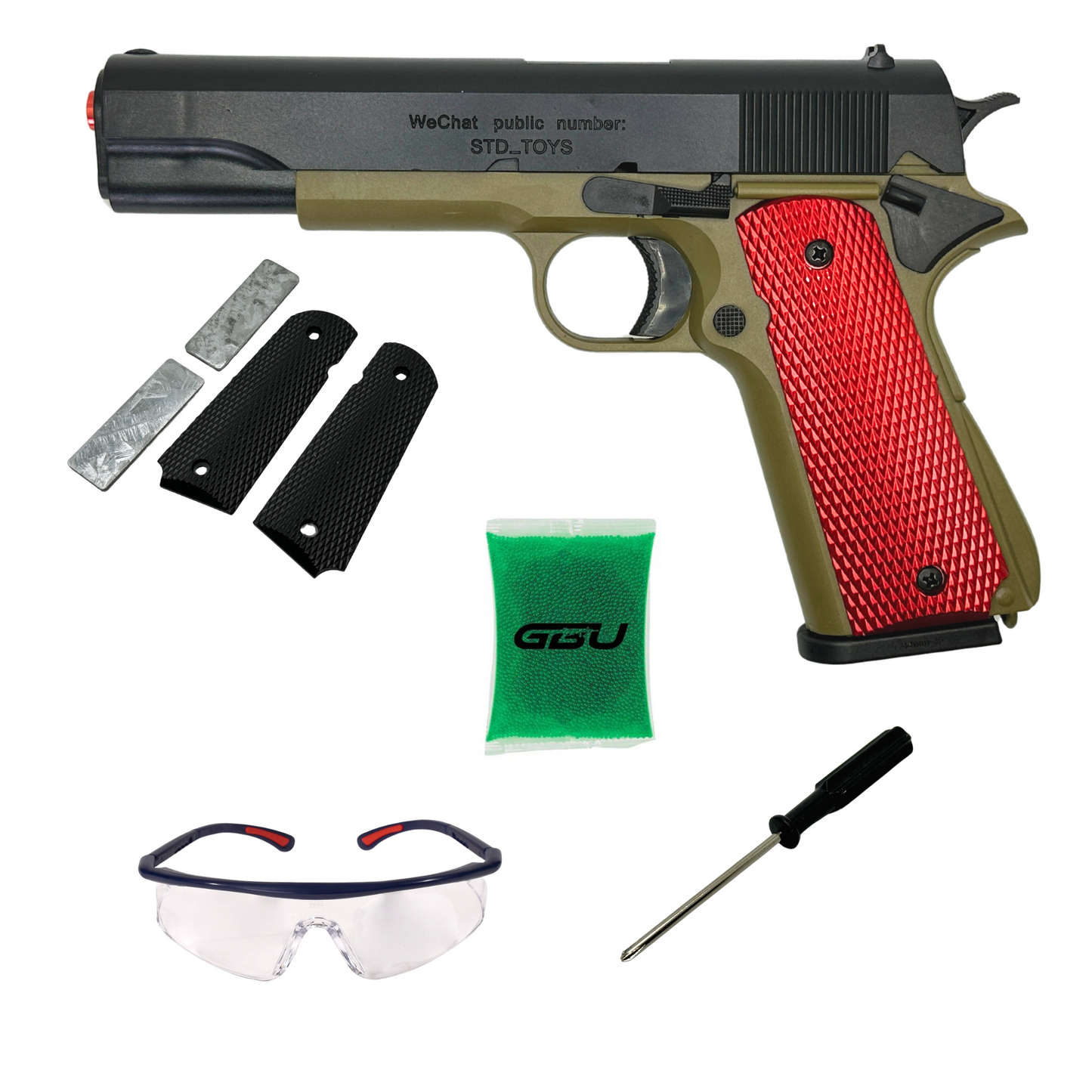 STD Doug Colt 1911 Manual Pistol - Gel Blaster