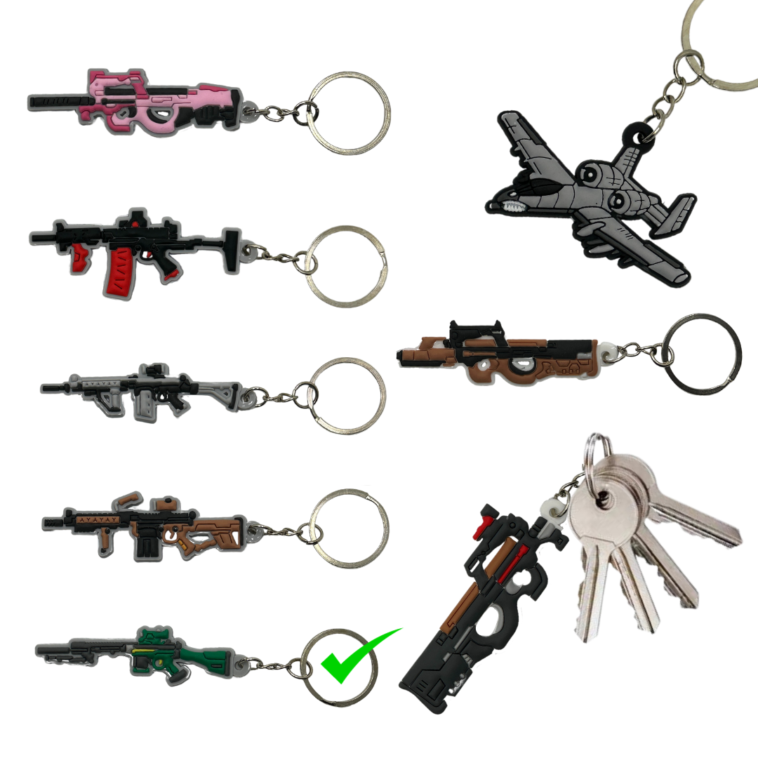 Assorted Rubber Key Ring's