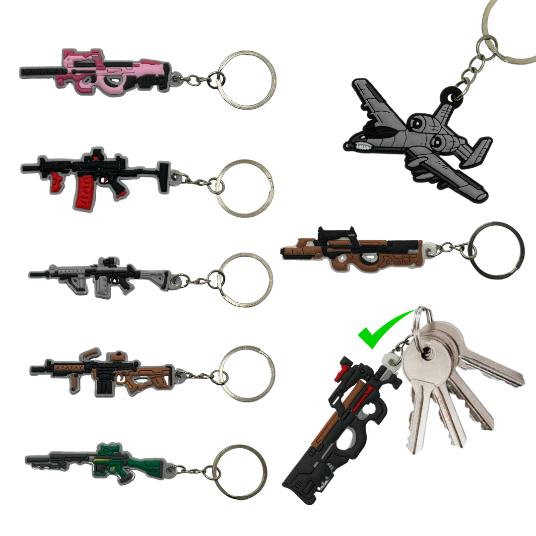 Assorted Rubber Key Ring's