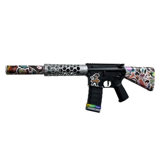 "Anime Sticker Bomb" GBU Custom - Gel Blaster (Metal)