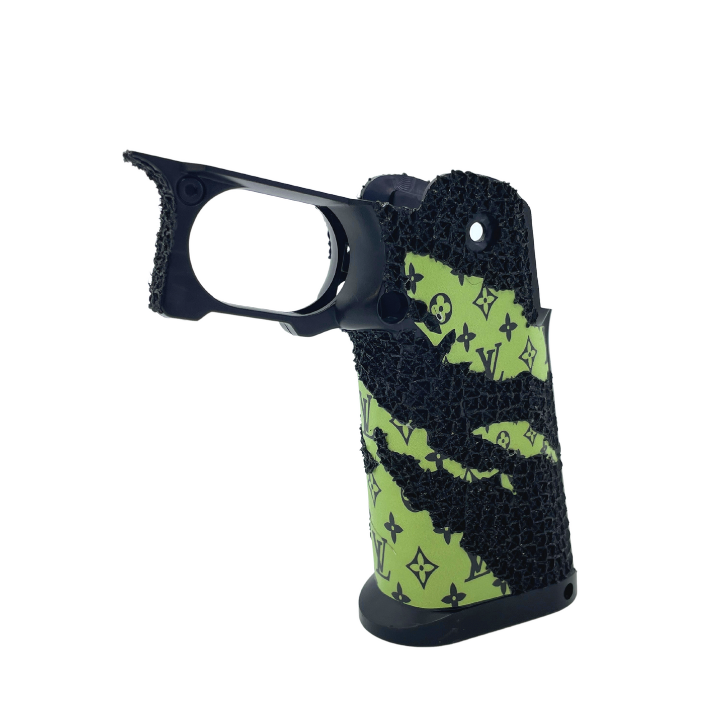 "Lime Green LV" GBU Custom Stippled Hi-Capa Grip (1 of 1)