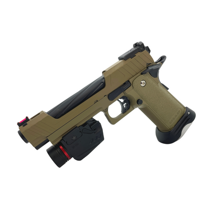 "Precision Tactical" GBU Custom 5.1 Green Gas Pistol - Gel Blaster