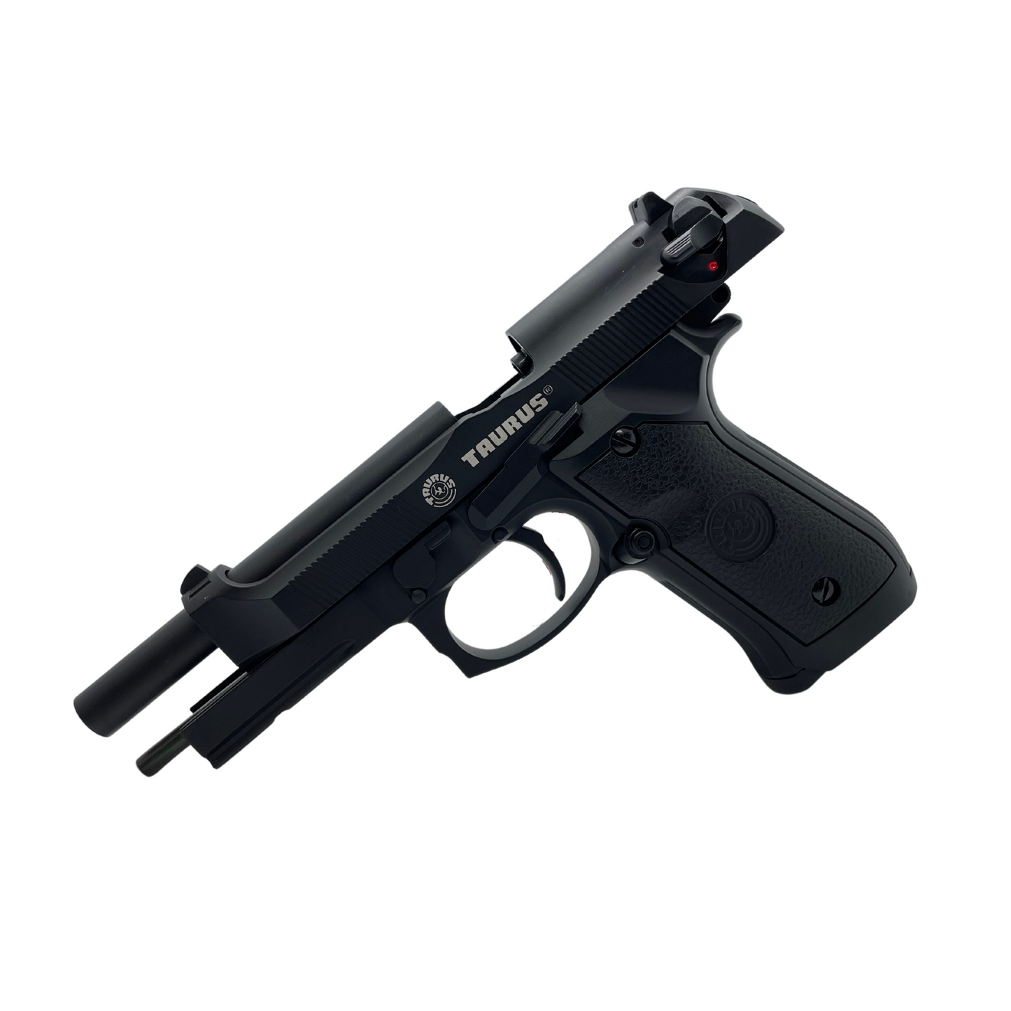 Black Double Bell M92 Metal Green Gas Blowback Pistol - Gel Blaster