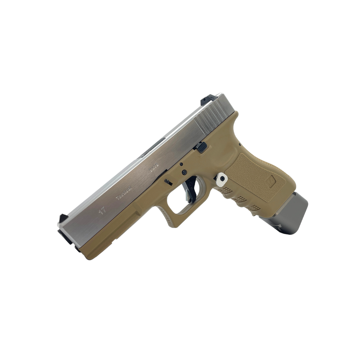 Custom WE Tech G17 Metal Gas Blowback Pistol - Gel Blaster