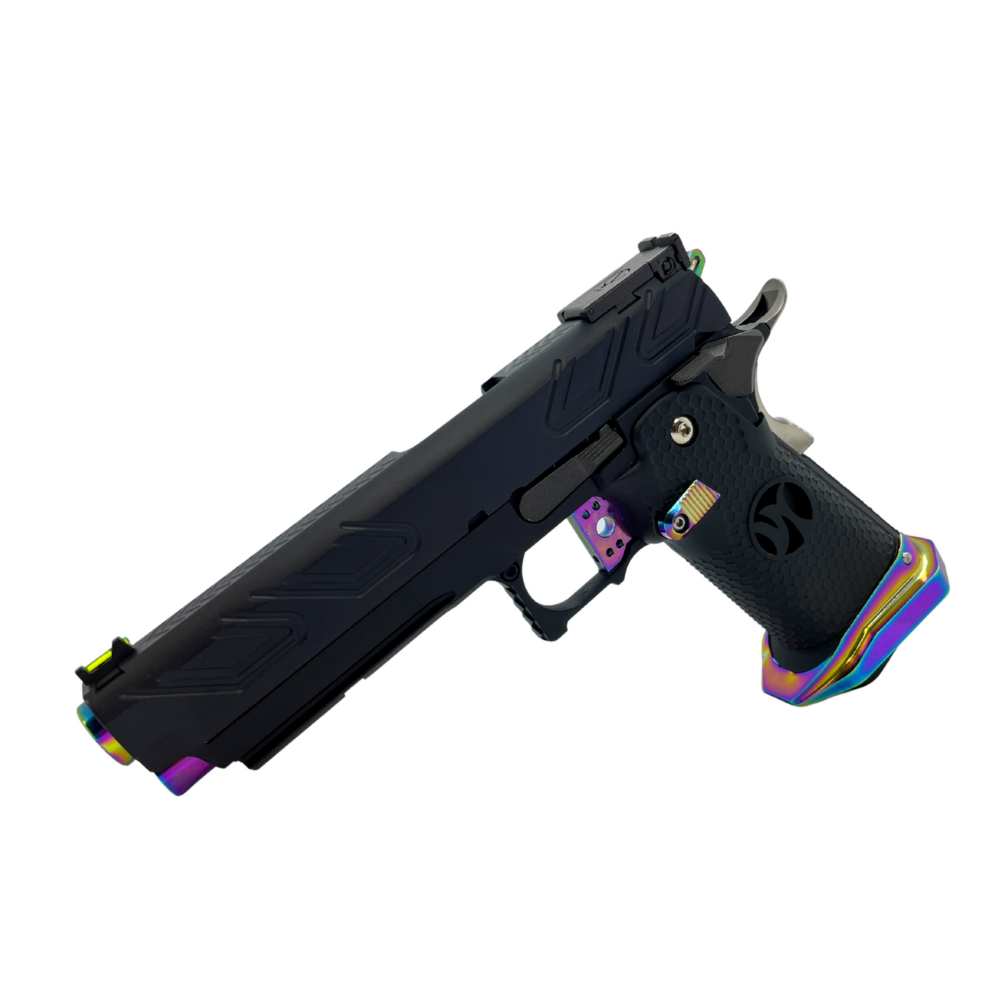 "Rainbow Trip" Custom GBU Pistol - Gel Blaster