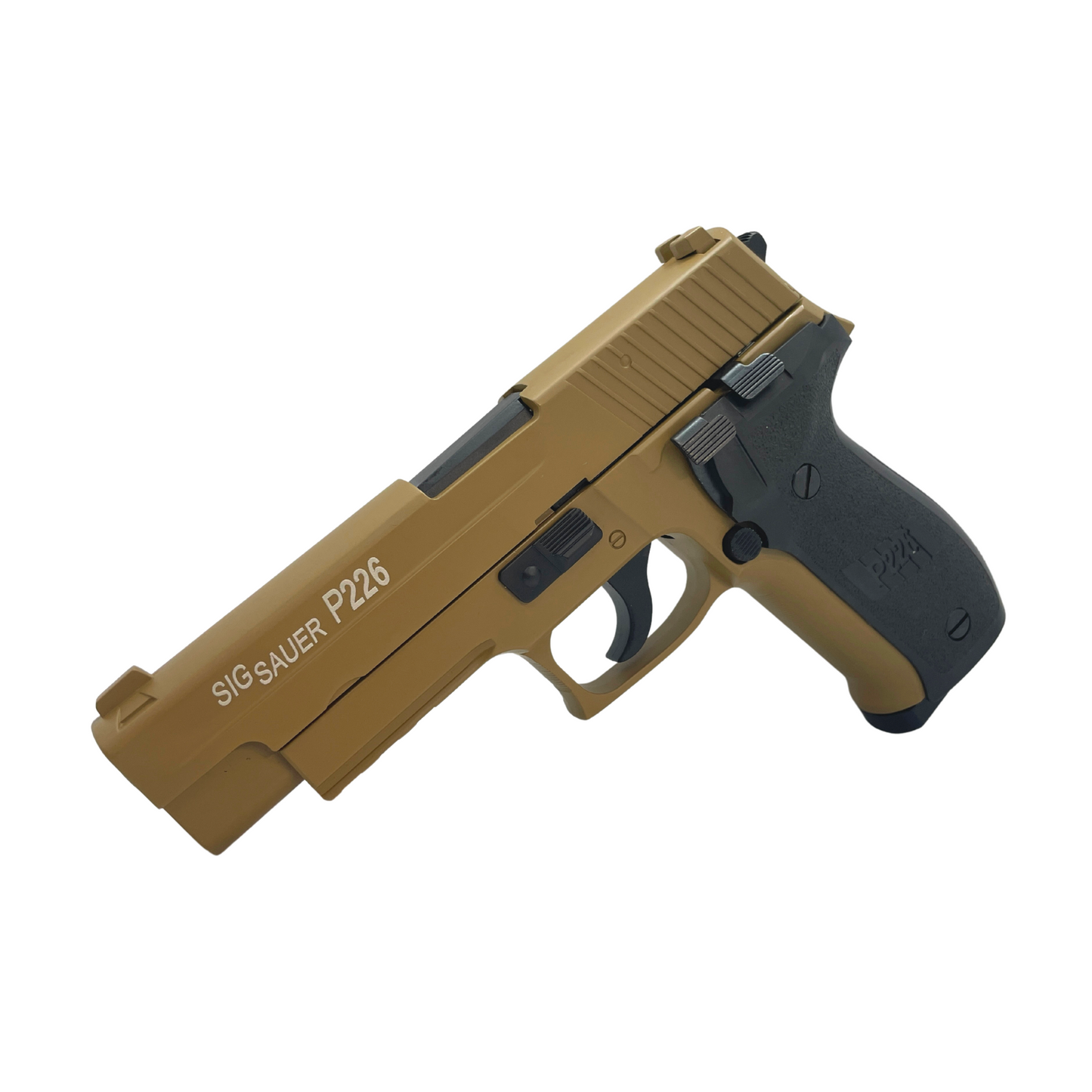 P226 SIG SAUER Double Bell Metal Green Gas Blowback Pistol - Gel Blaster