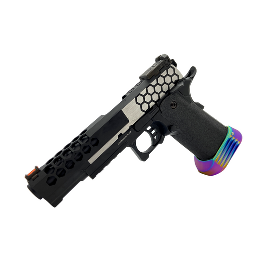 Custom "Oil Slick" Cowcow G/E G3399 Hi-Capa Hex Gas Pistol - Gel Blaster