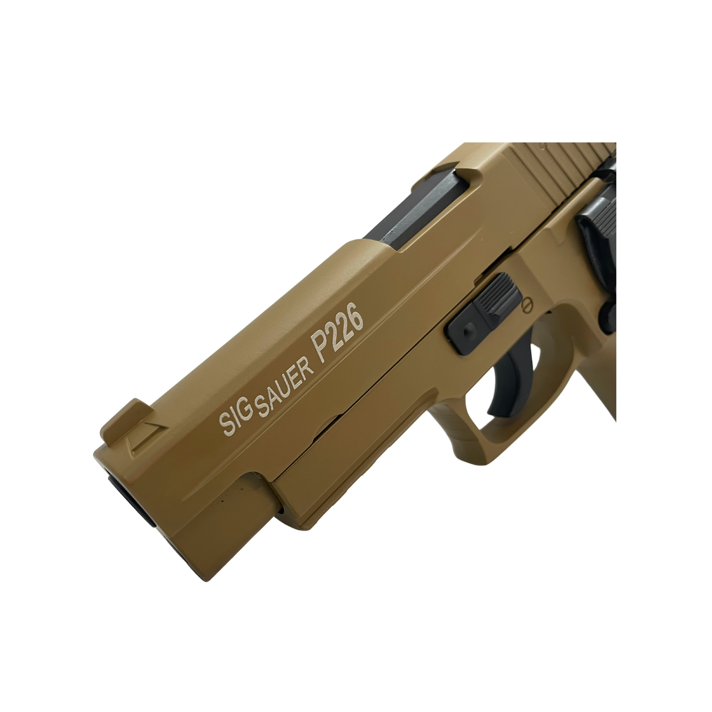 P226 SIG SAUER Double Bell Metal Green Gas Blowback Pistol - Gel Blaster