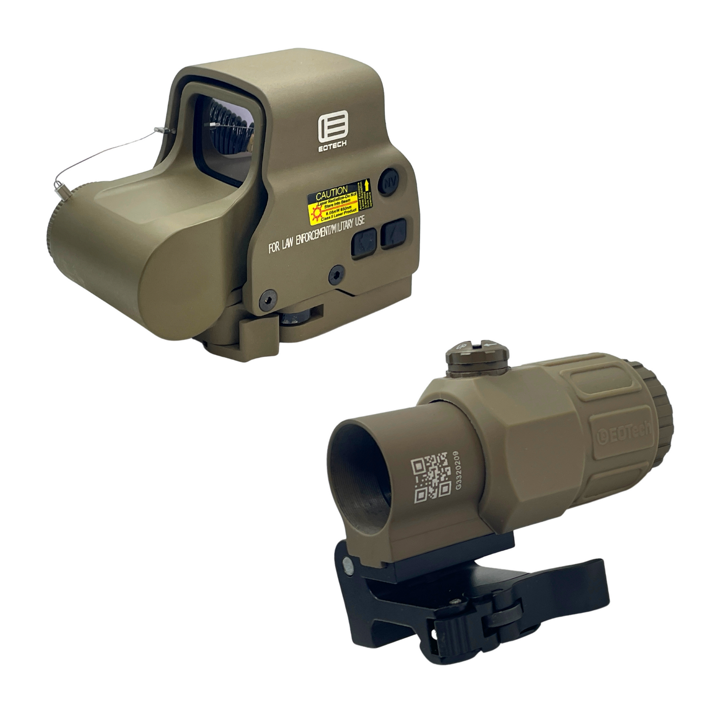 Tan EOTECH 558/ G33 3X Magnifier Combo