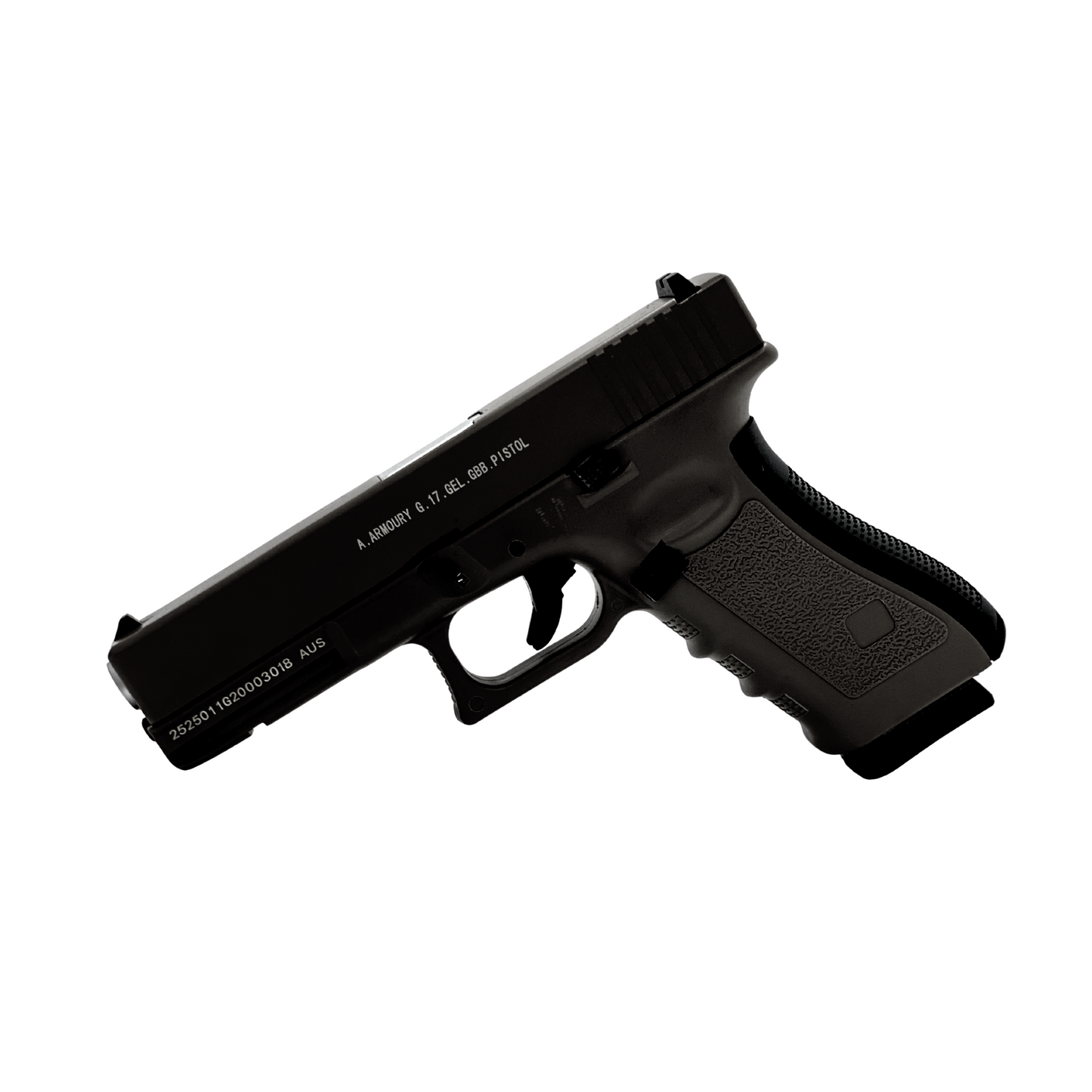 Glock 17 Metal Gas Blowback Pistol - Gel Blaster (BLACK)