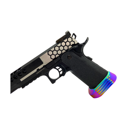 Custom "Oil Slick" Cowcow G/E G3399 Hi-Capa Hex Gas Pistol - Gel Blaster