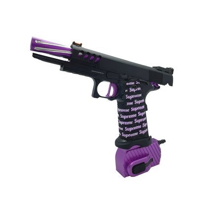 Custom GBU "Supreme" Purple on Black HPA Pistol Kit  - Gel Blaster (Metal)