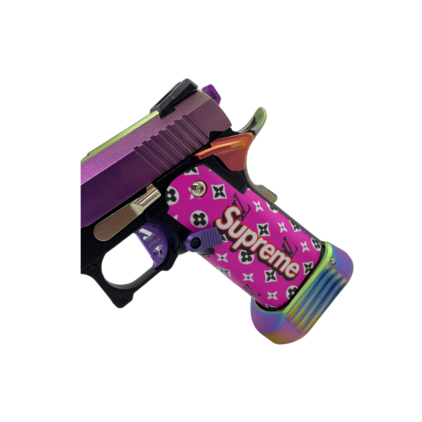 "Pink Supreme" 1 of 1 Colourshift Custom GBU 4.3 Hi-Capa Pistol - Gel Blaster