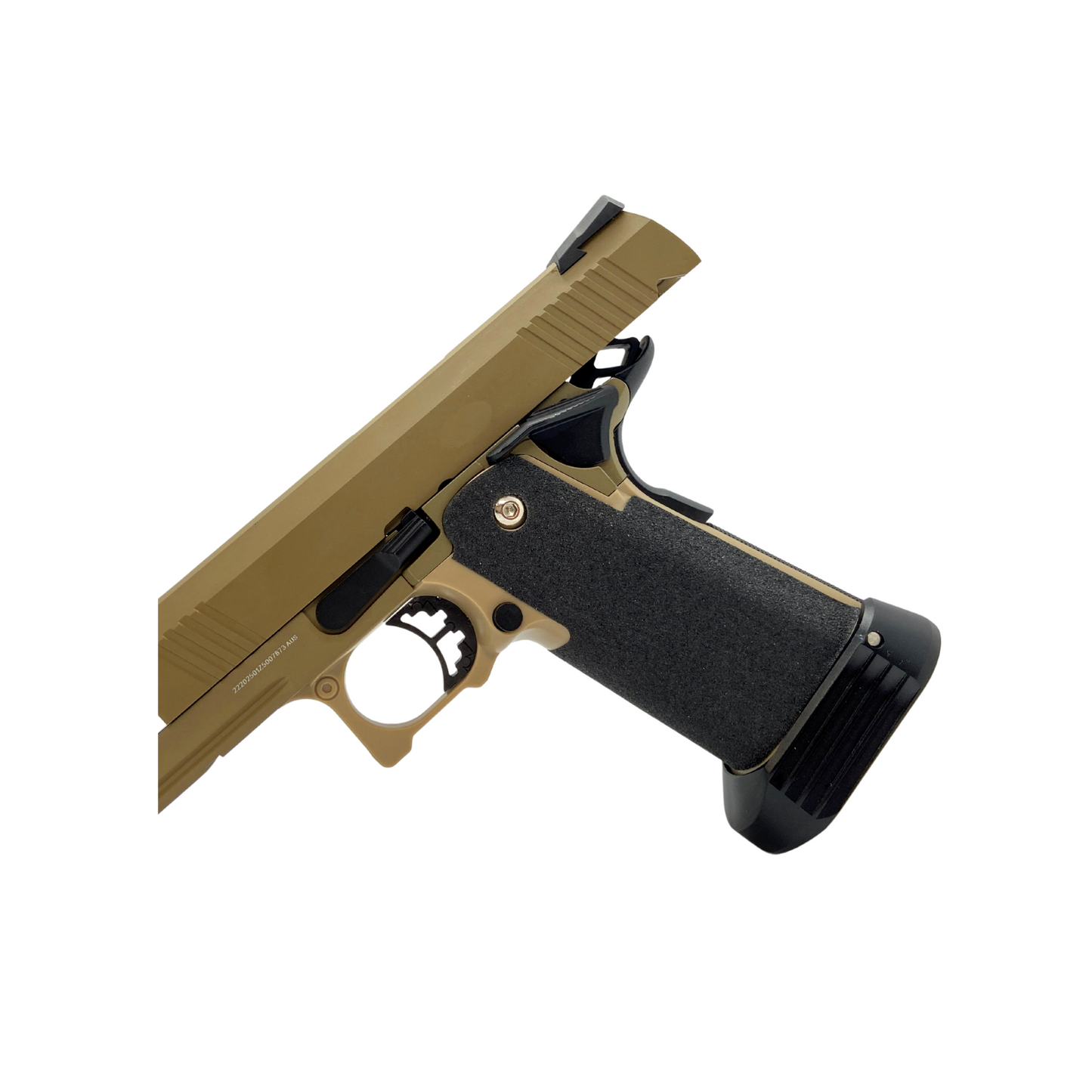 Custom GBU G/E 3303T 4.3 OPS Tactical Gas Pistol - Gel Blaster TAN