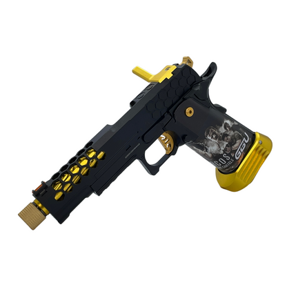 Custom "Gold Cartel" G/E Hi-Capa Gas Pistol - Gel Blaster