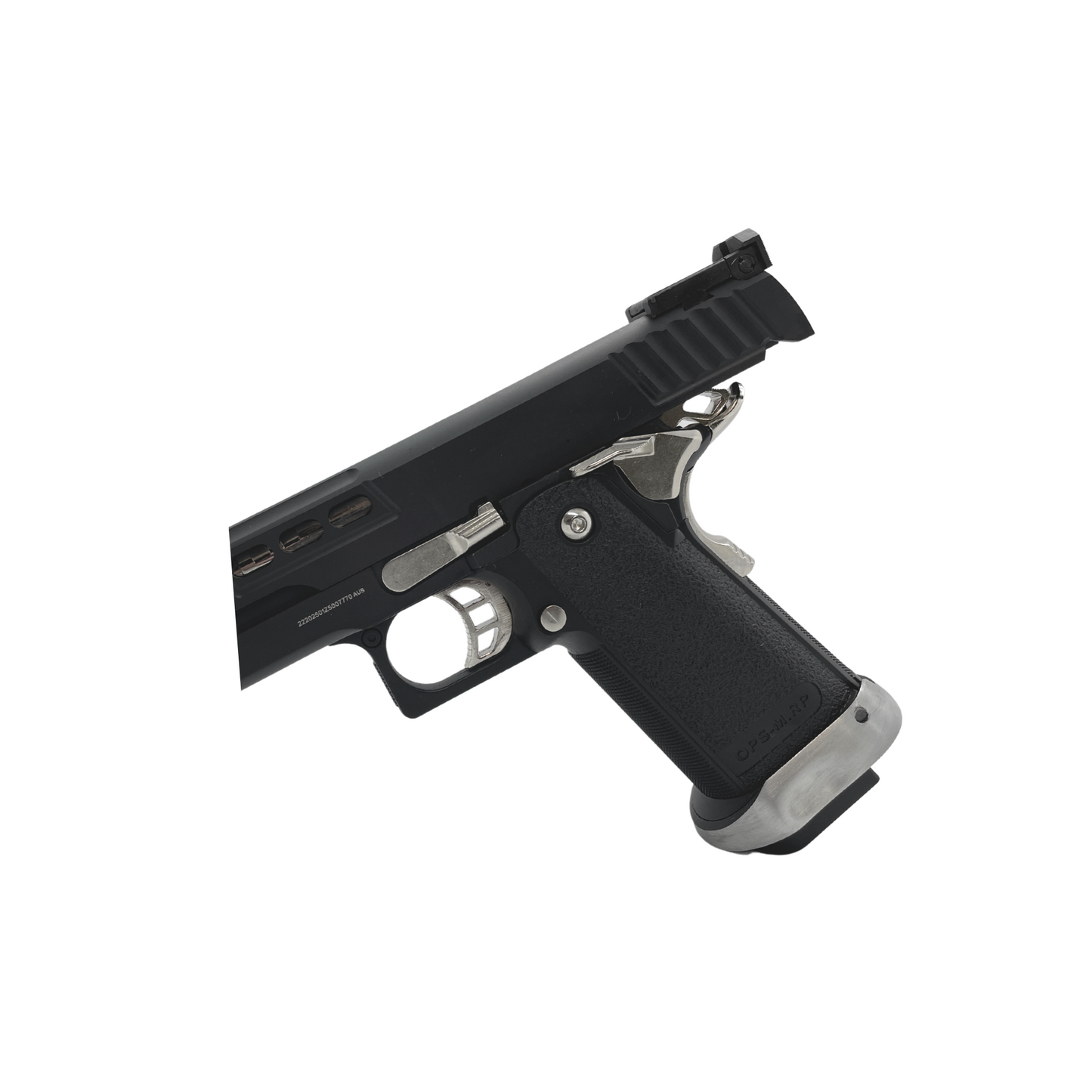 Custom GMX "Black & Silver" G/E Hi-Capa 5.1 Gas Pistol - Gel Blaster