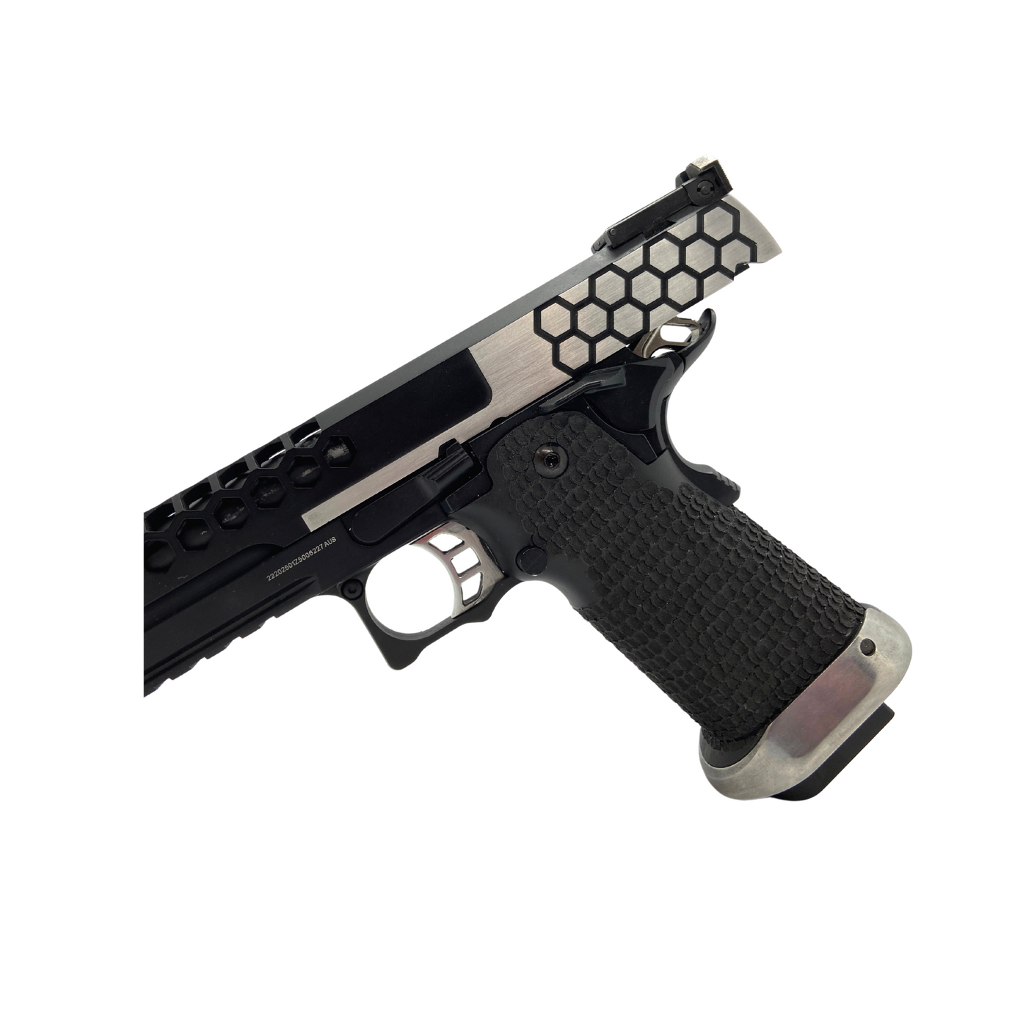 Custom Polished G/E G3399 Hi-Capa Hex Green Gas Pistol - Gel Blaster