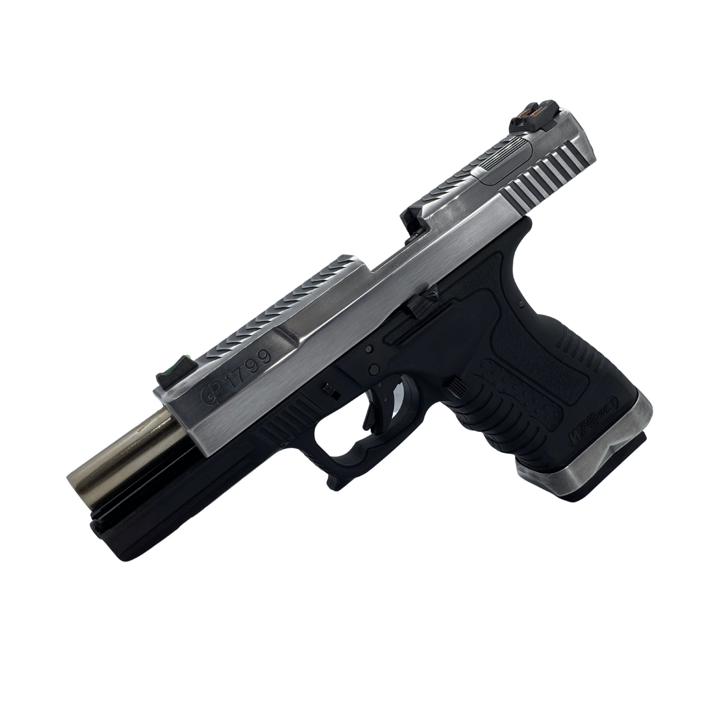 Full Polished WE Tech GP1799 Metal Gas Blowback Pistol - Gel Blaster